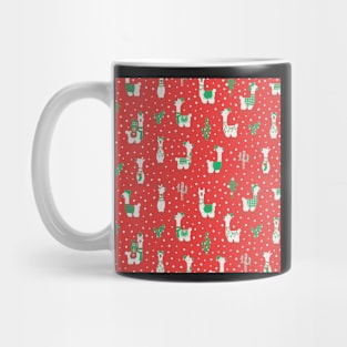 Christmas llama Mug